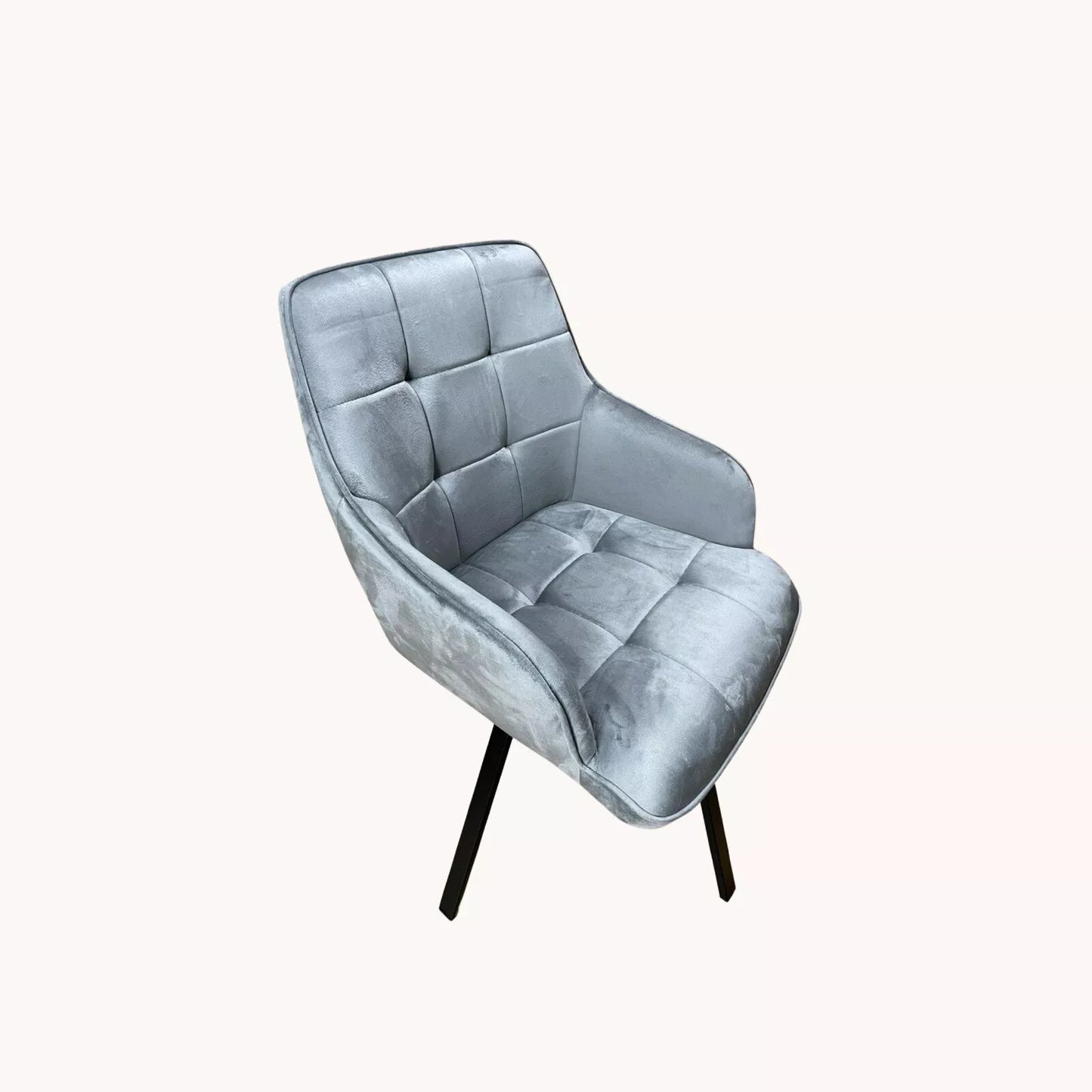 Ava Velvet Dining Chairs – Swivel Upholstered Chairs