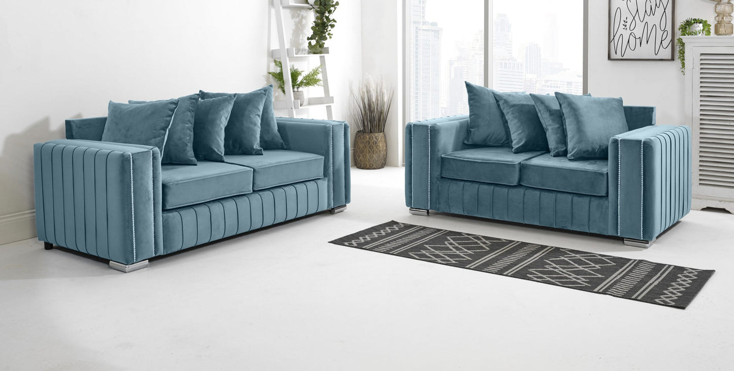 Layla 3+2 Scatterback Sofa Set – Heaven Furnishing