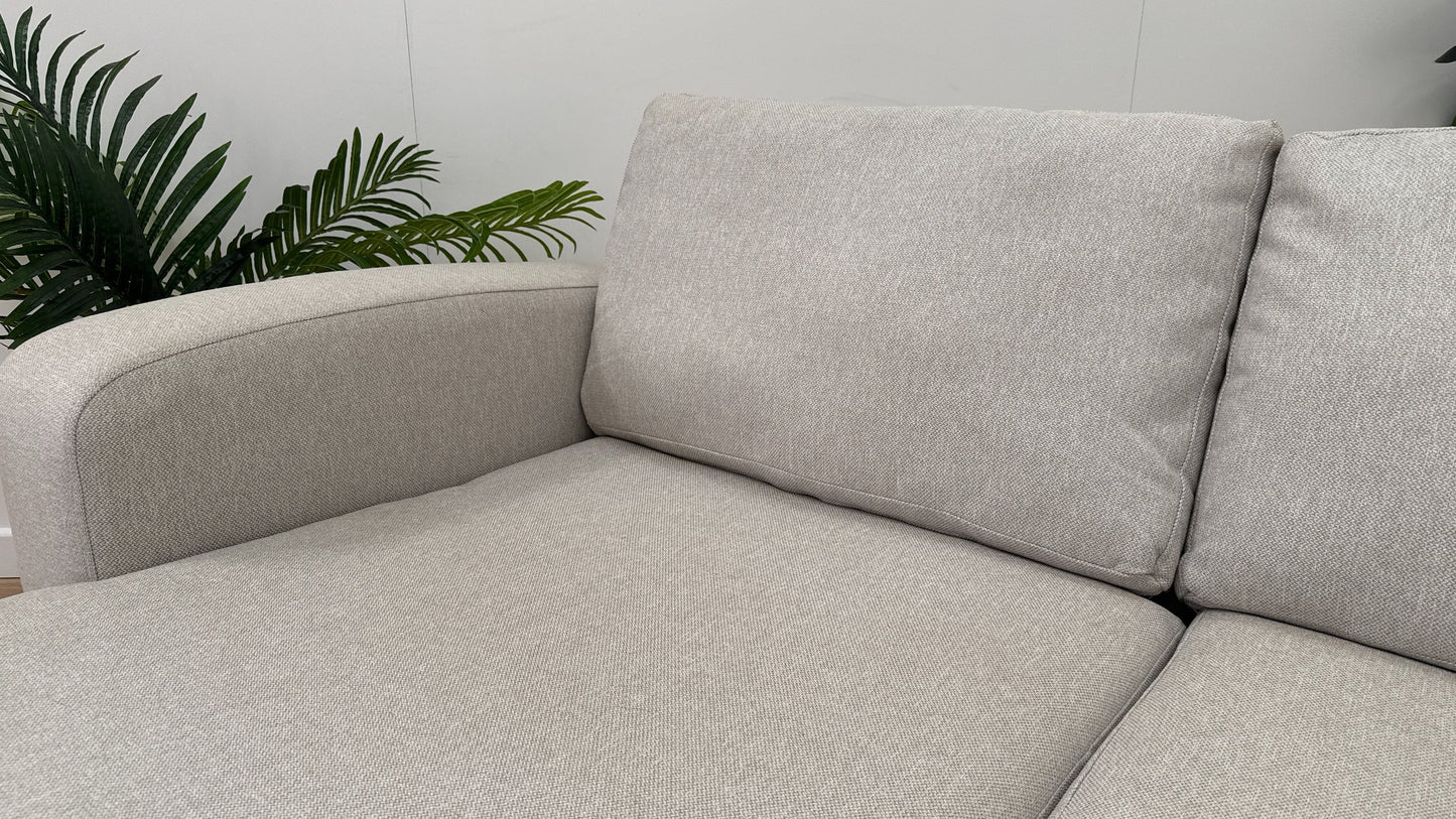 Layla 3 Seater Chaise Fabric Sofa | Heaven Furnishing