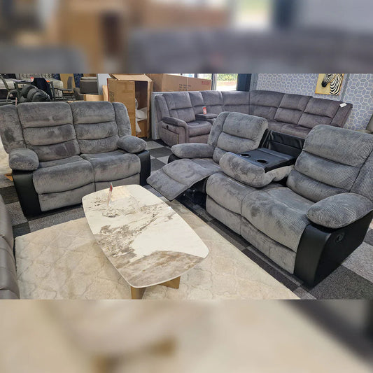 Rio Cord Fabric Recliner 3+2 Seater Sofa – Comfortable Family Seating