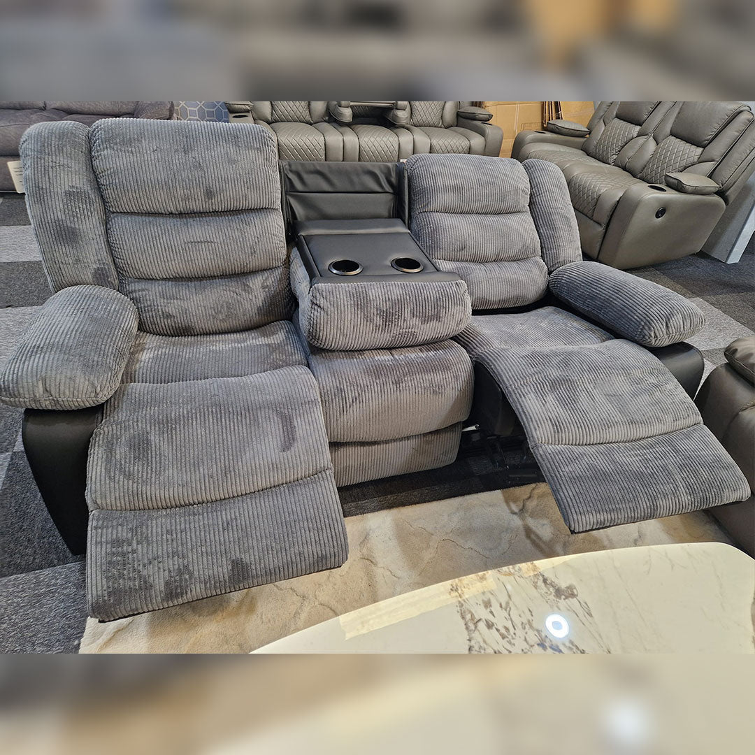 Rio Cord Fabric Recliner 3+2 Seater Sofa – Comfortable Family Seating