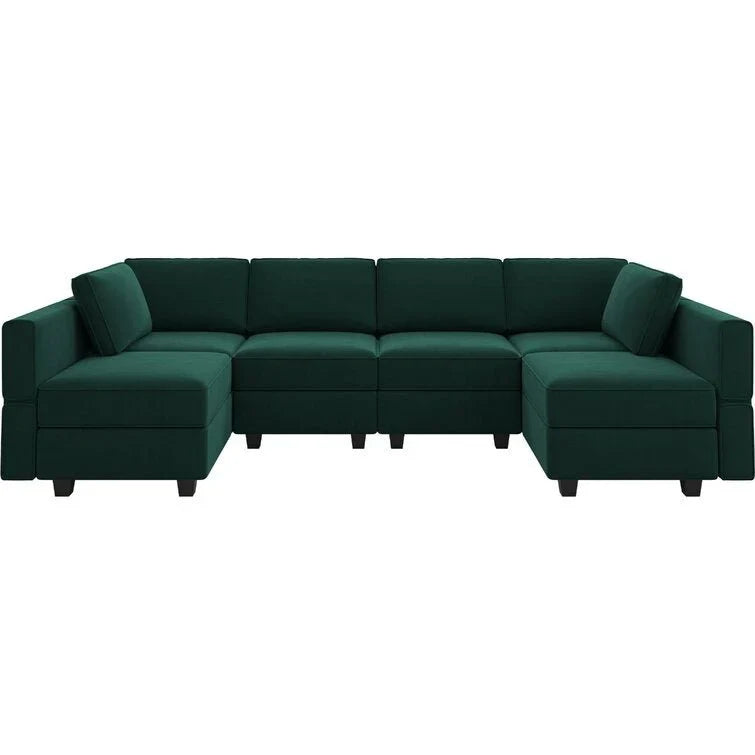 Arvon Premium Fabric U-Shape Sofa – Modern Large Sectional