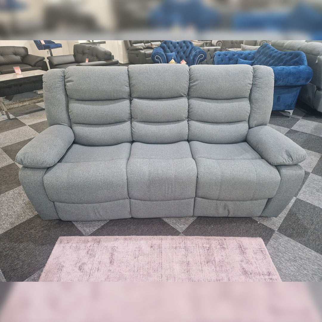 Roma Fabric Recliner Sofa 3+2 Seater Grey – Comfortable Living