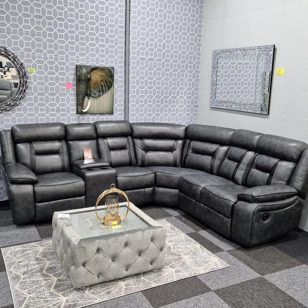 Nova Electric Recliner Leather Corner Sofa – Luxury Comfort for Modern Homes