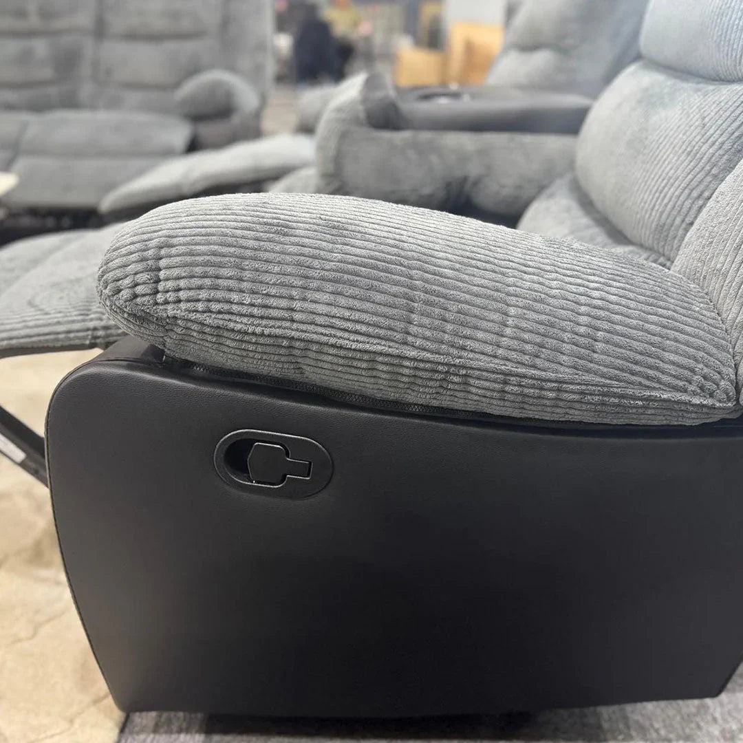 Rio Cord Fabric Recliner 3+2 Seater Sofa – Comfortable Family Seating