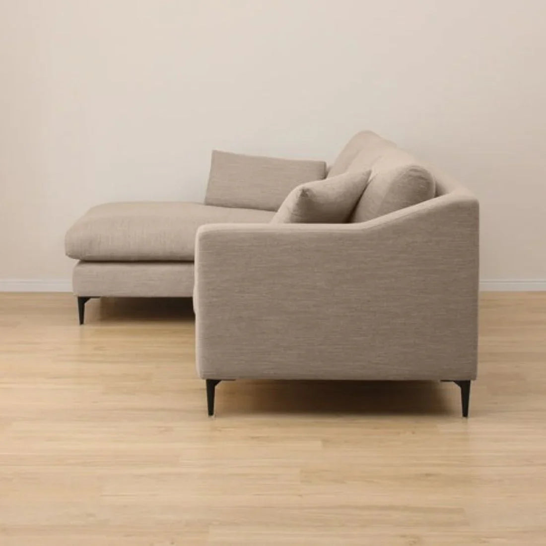 Flora 4 Seater L Shape Fabric Sofa – Stylish & Comfortable Sectional