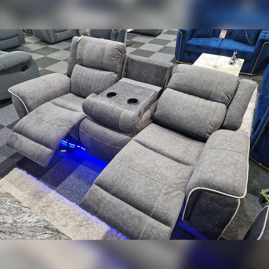 Hannah Electric Recliner 3+2 Sofa Set in Micro Fibre Fabric – Comfortable Living for Homes