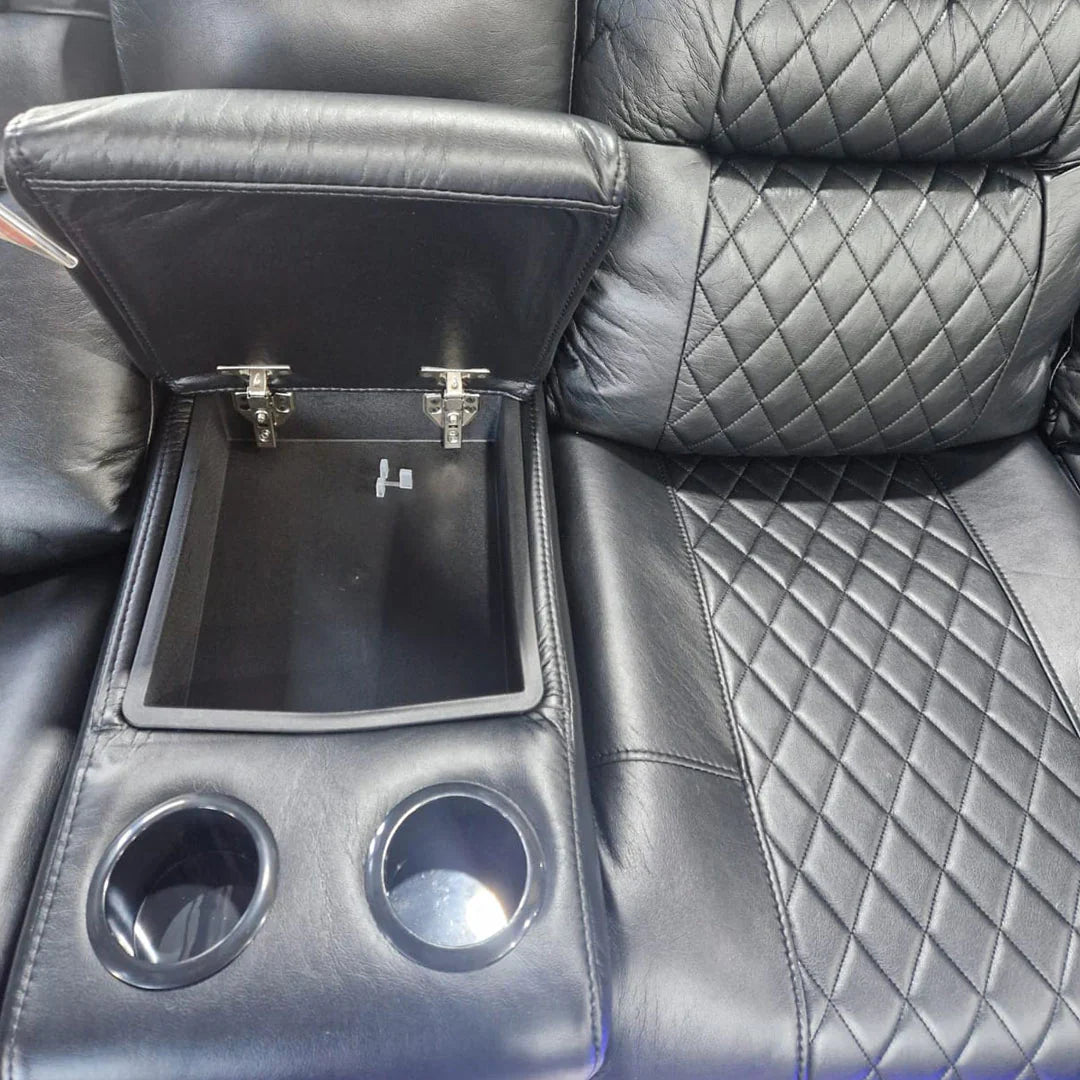 Halifax Leather Electric Recliner Corner Sofa