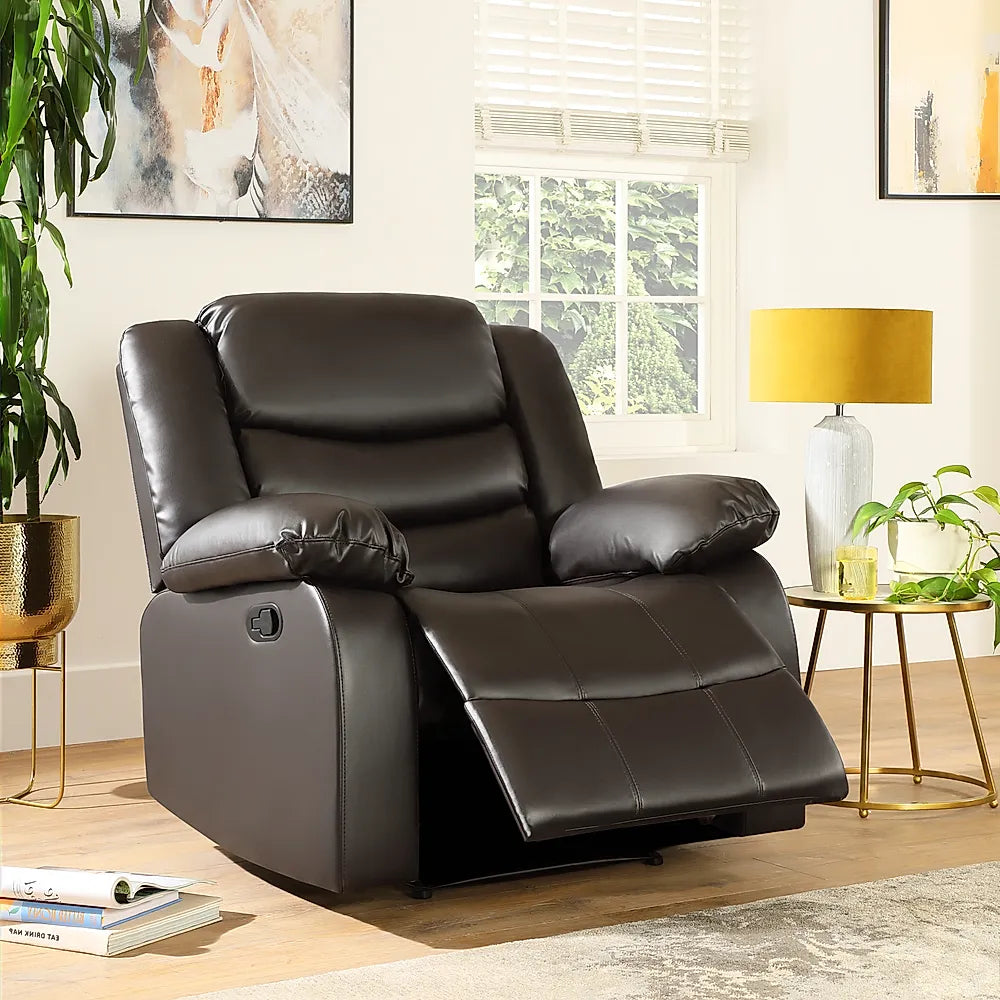 Roma Leather Recliner Sofa Armchair – Luxury Comfort for Homes