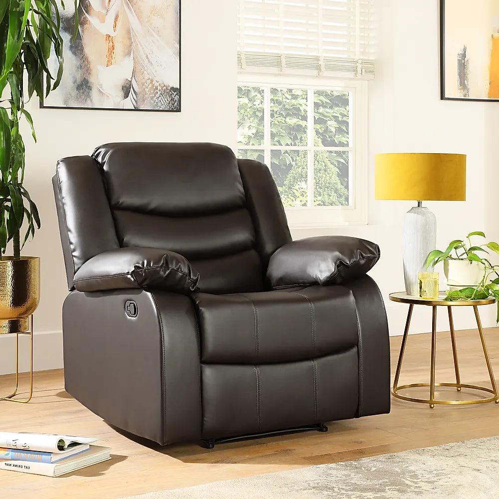 Roma Leather Recliner Sofa Armchair – Luxury Comfort for Homes
