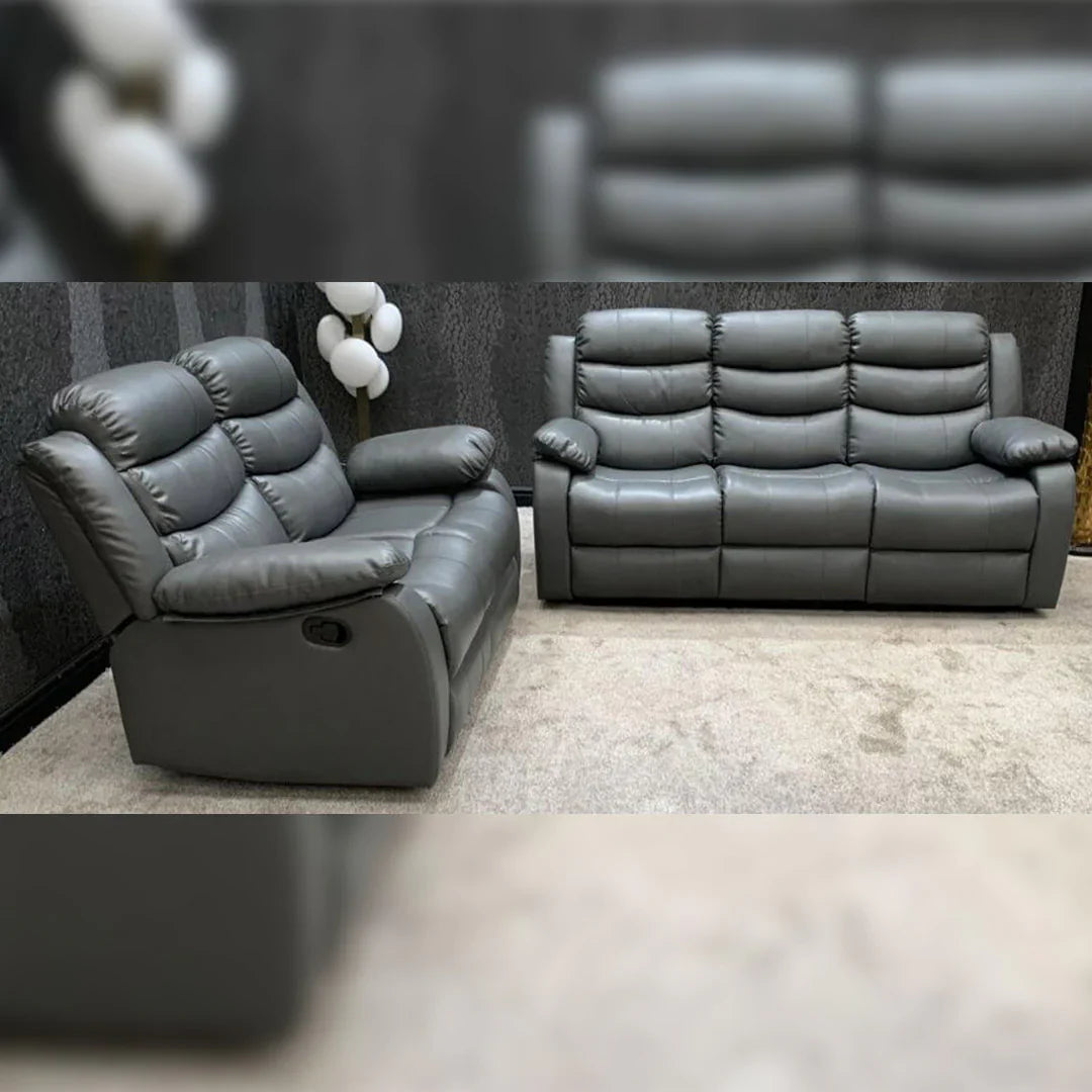Roma Leather Recliner Sofa with Cup Holders – 3+2 Seater Luxury Sofa for Homes