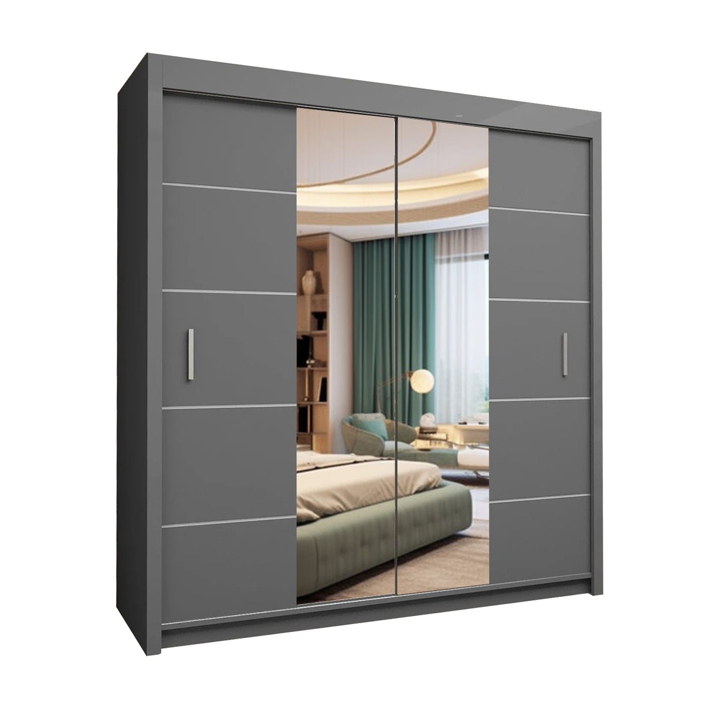 OSLO Sliding Door Wardrobe with Mirror