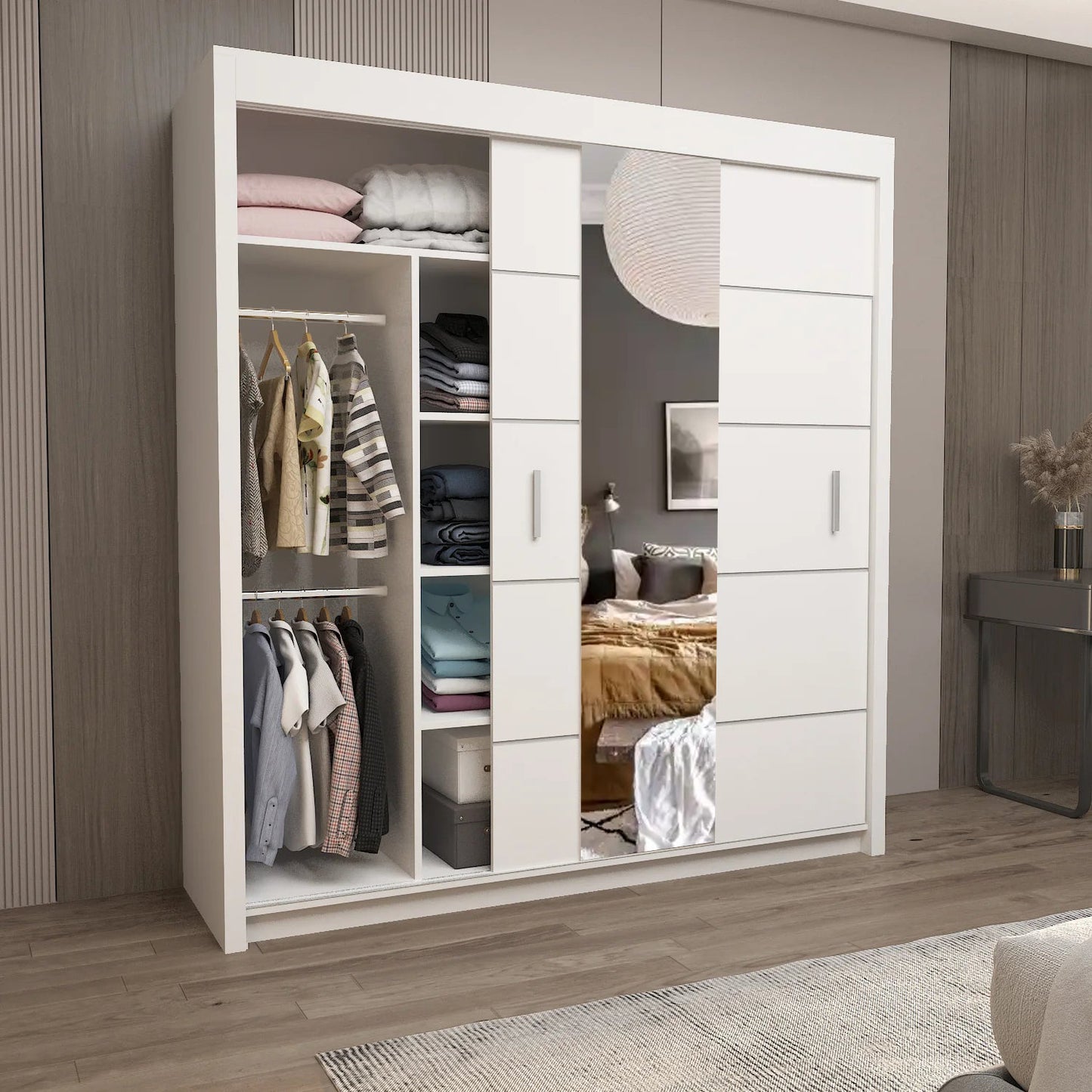 OSLO Sliding Door Wardrobe with Mirror