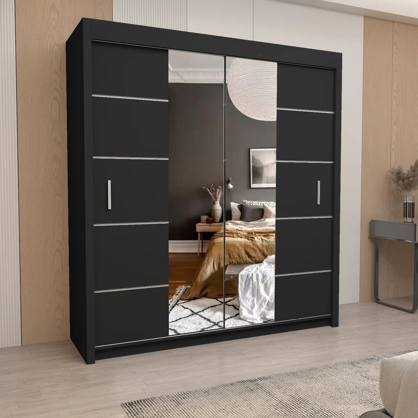 OSLO Sliding Door Wardrobe with Mirror
