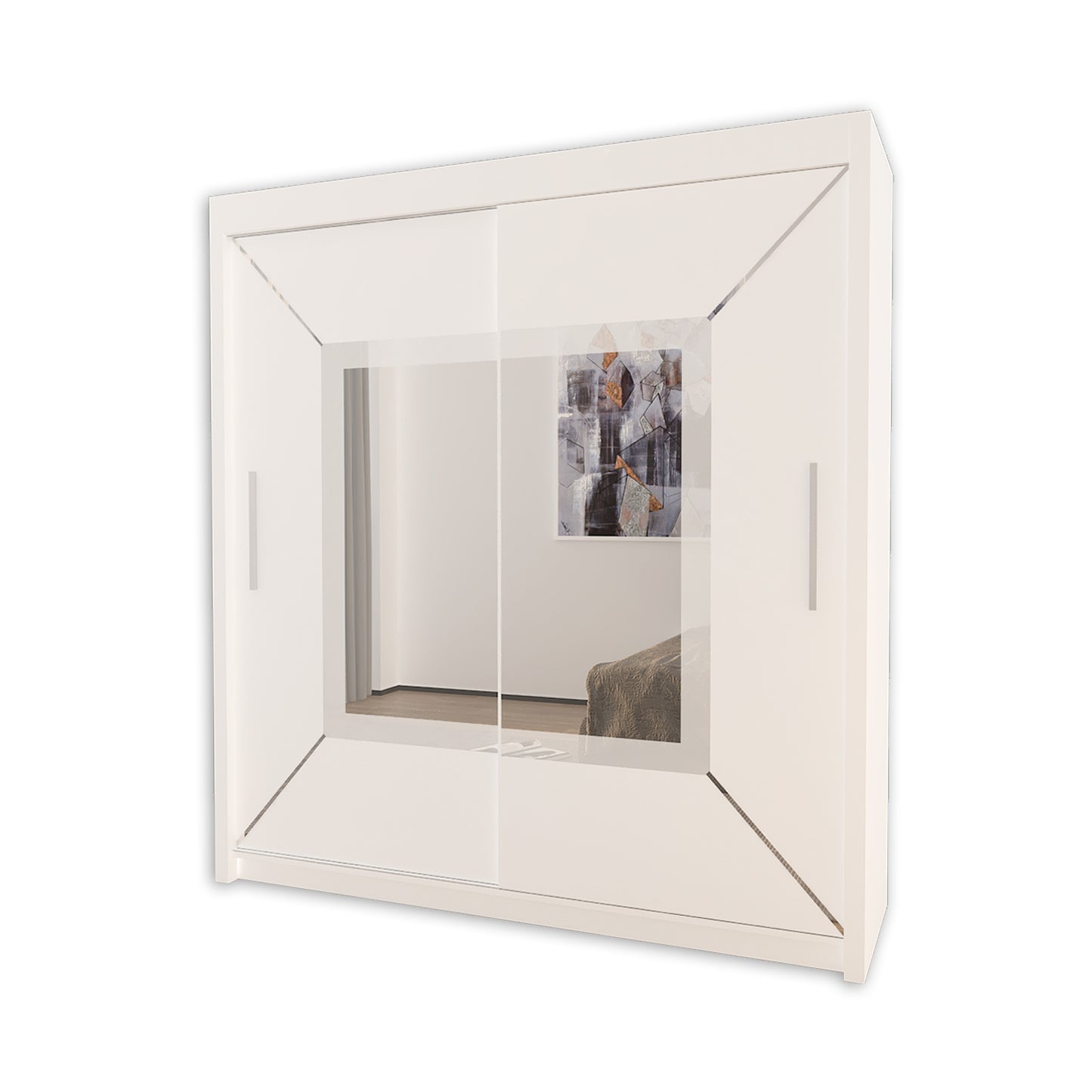 VENICE Sliding Door Wardrobe with Mirror