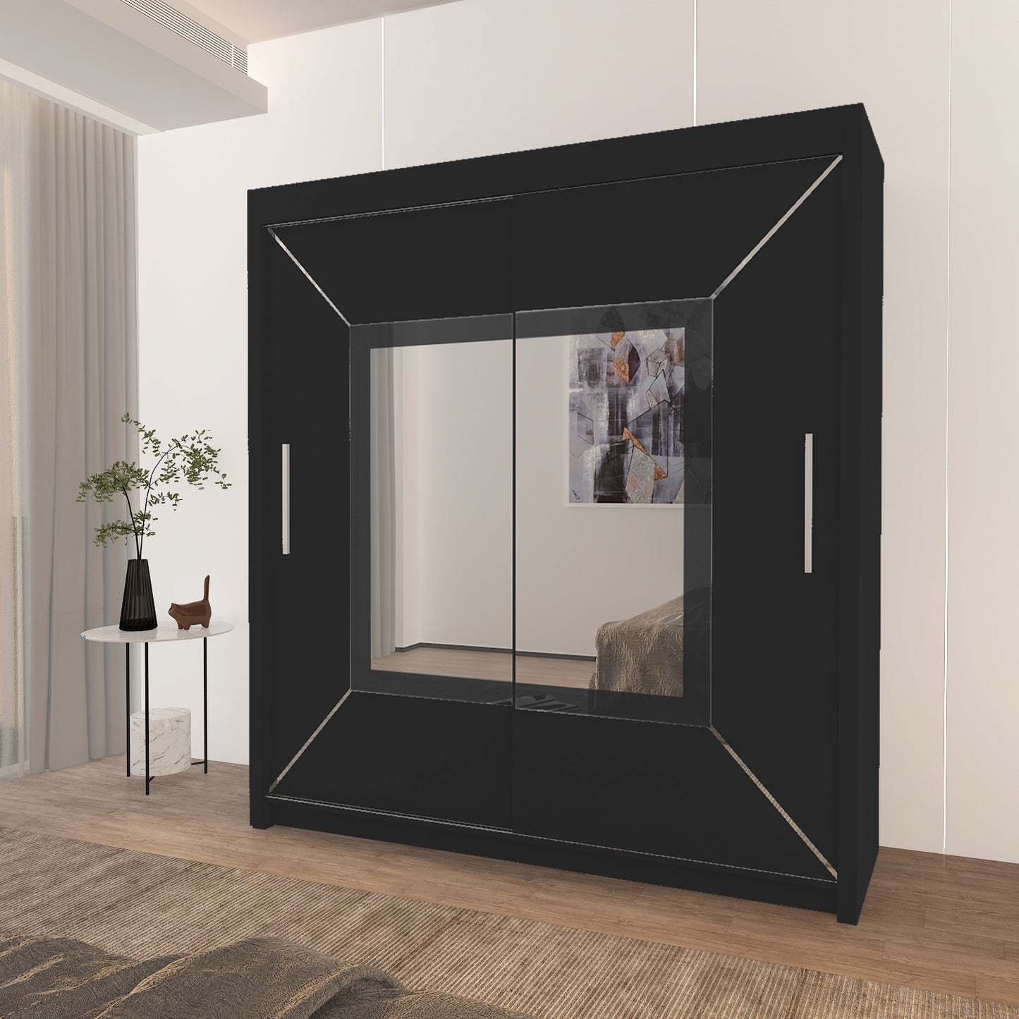VENICE Sliding Door Wardrobe with Mirror
