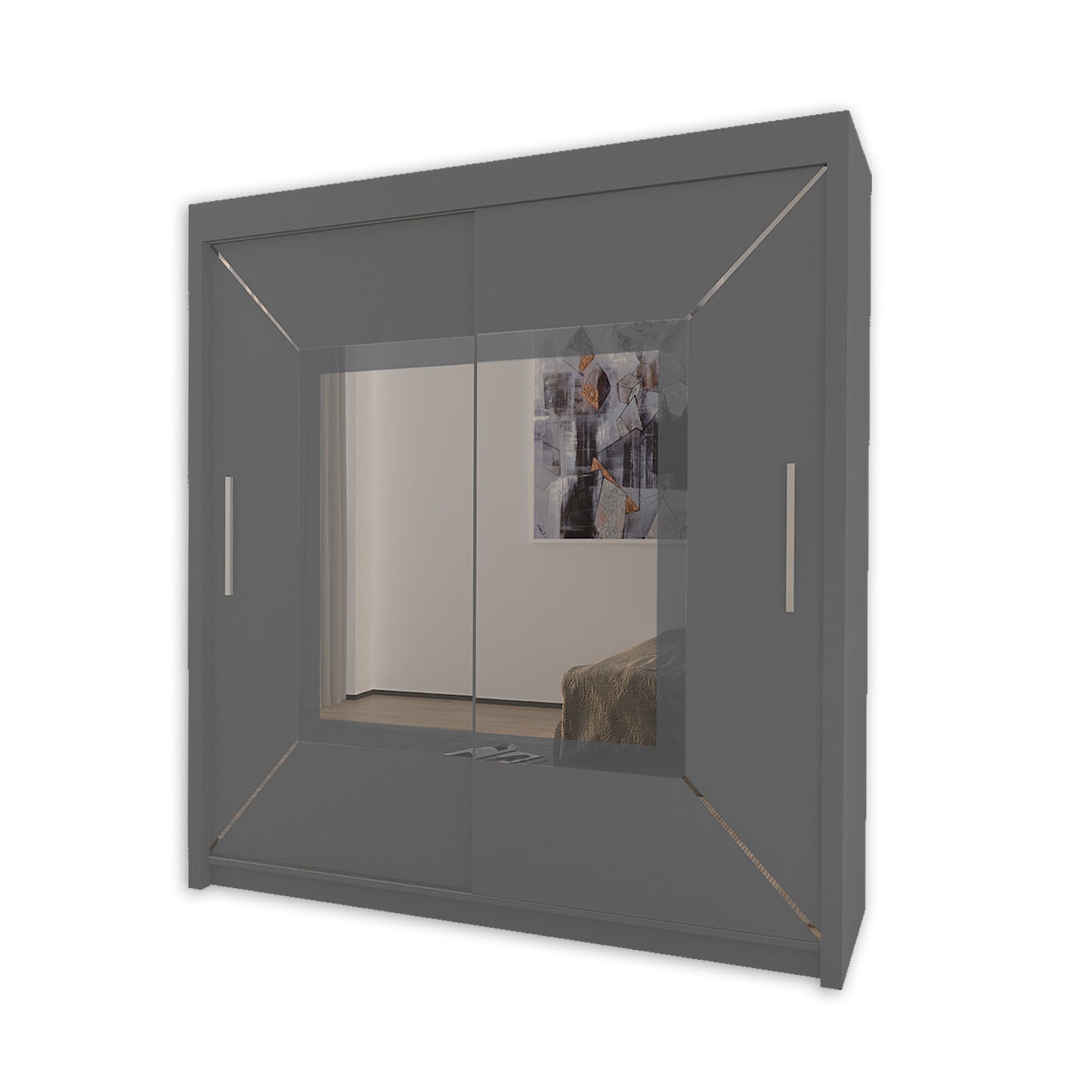 VENICE Sliding Door Wardrobe with Mirror
