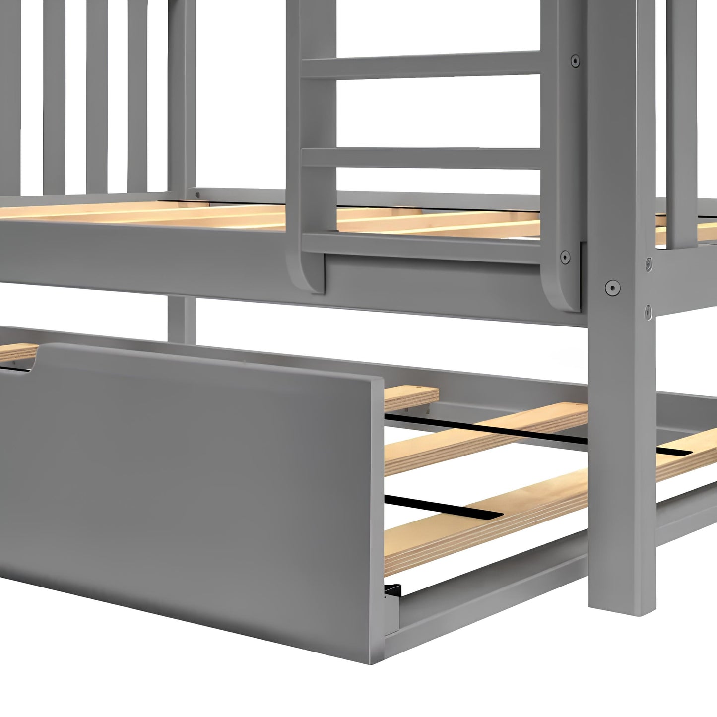 Lily Wooden Trio Bunk Bed with Guest Bed