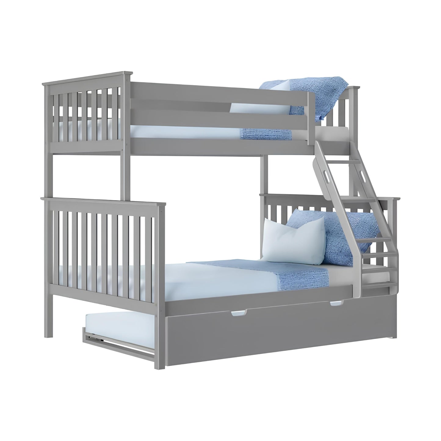 Lily Wooden Trio Bunk Bed with Guest Bed