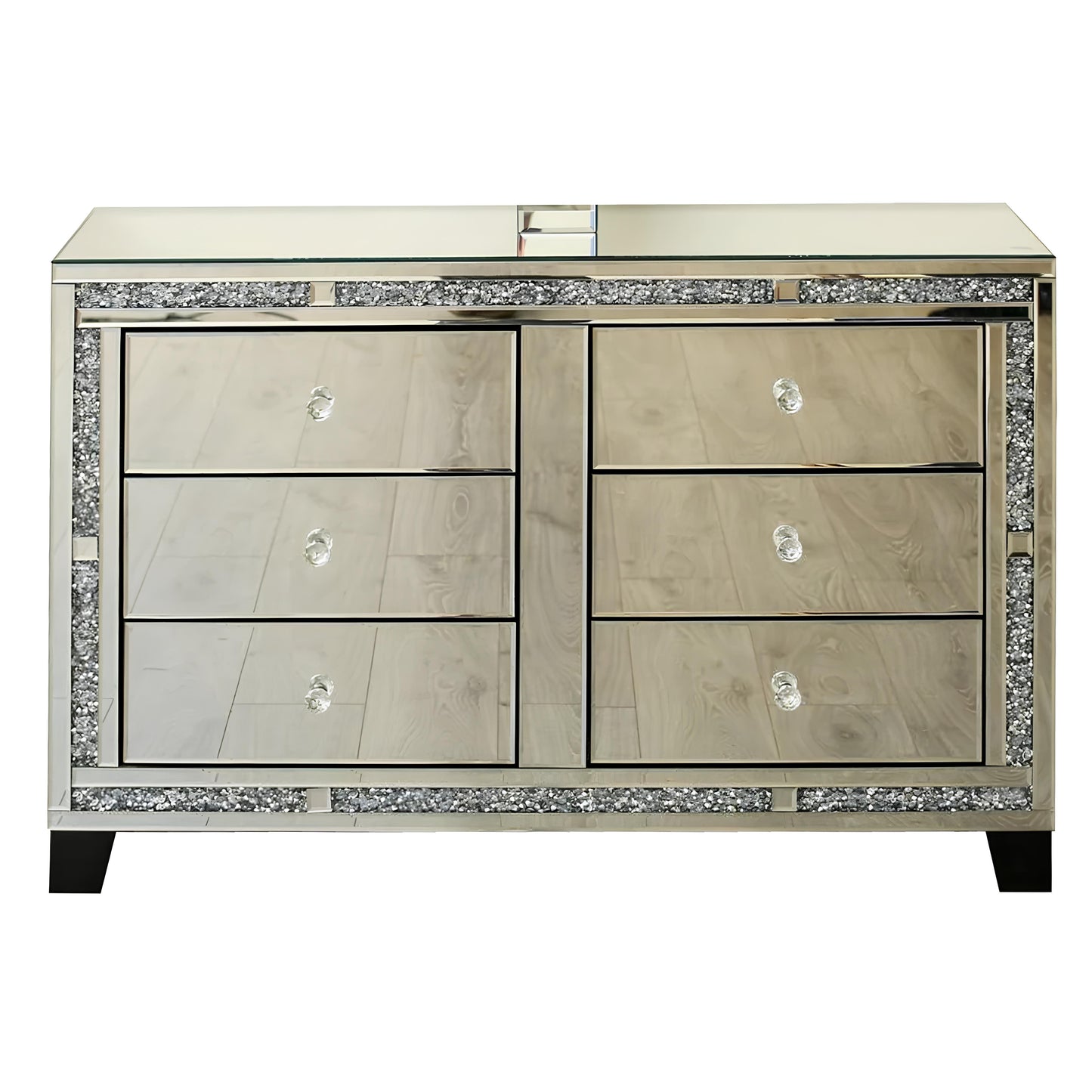 Valencia Mirrored 6 Drawer Chest
