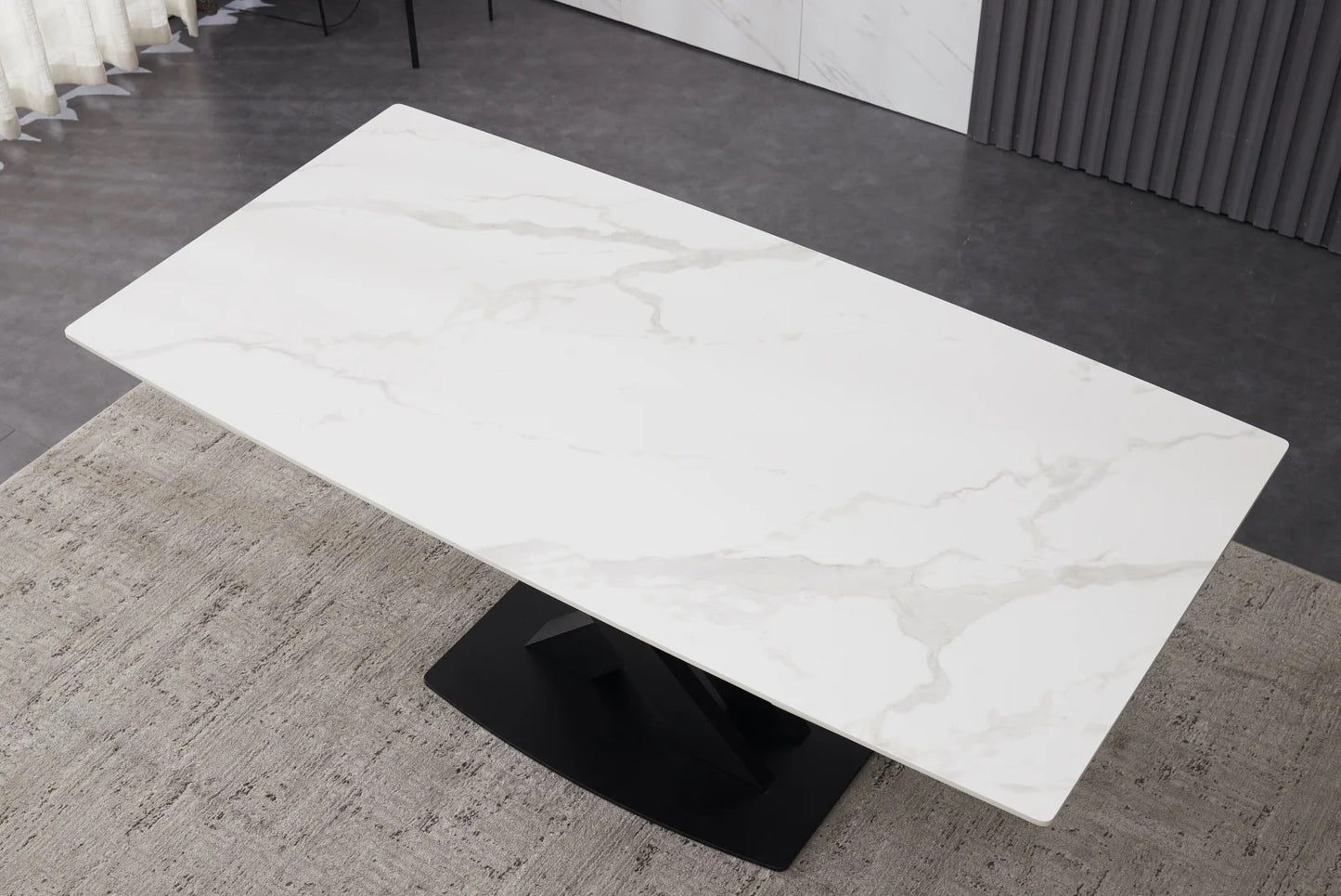Nordic Rock Extendable Ceramic Dining Table