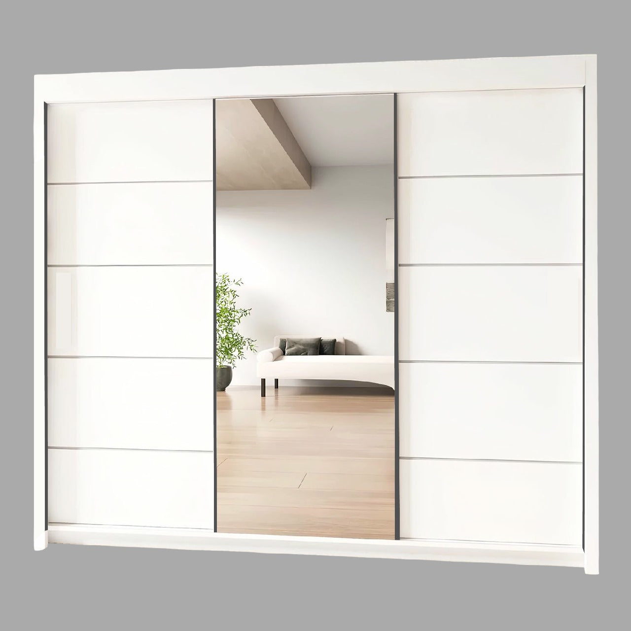 OSLO Sliding Door Wardrobe with Mirror