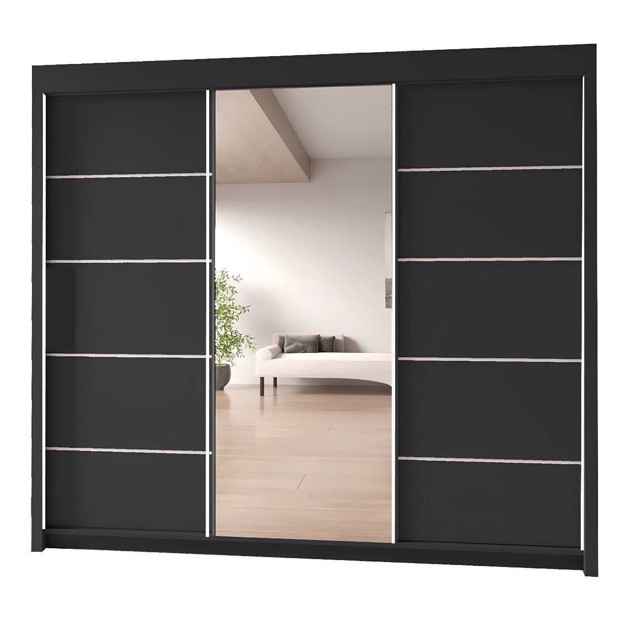 OSLO Sliding Door Wardrobe with Mirror