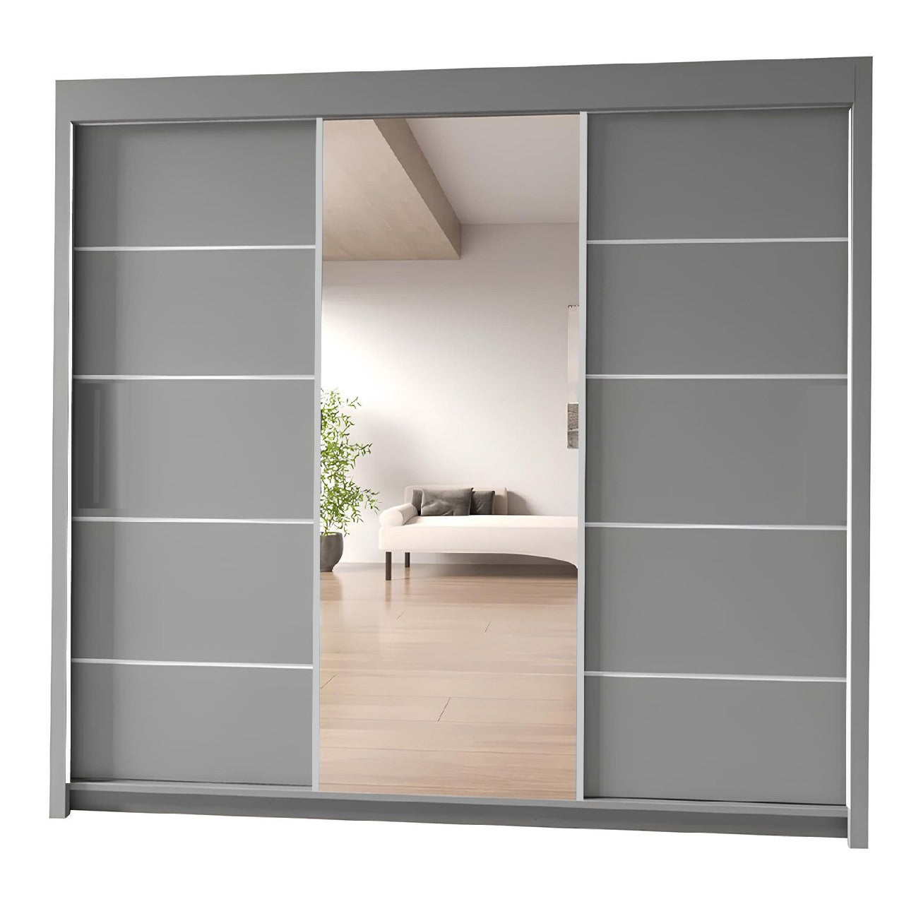 OSLO Sliding Door Wardrobe with Mirror