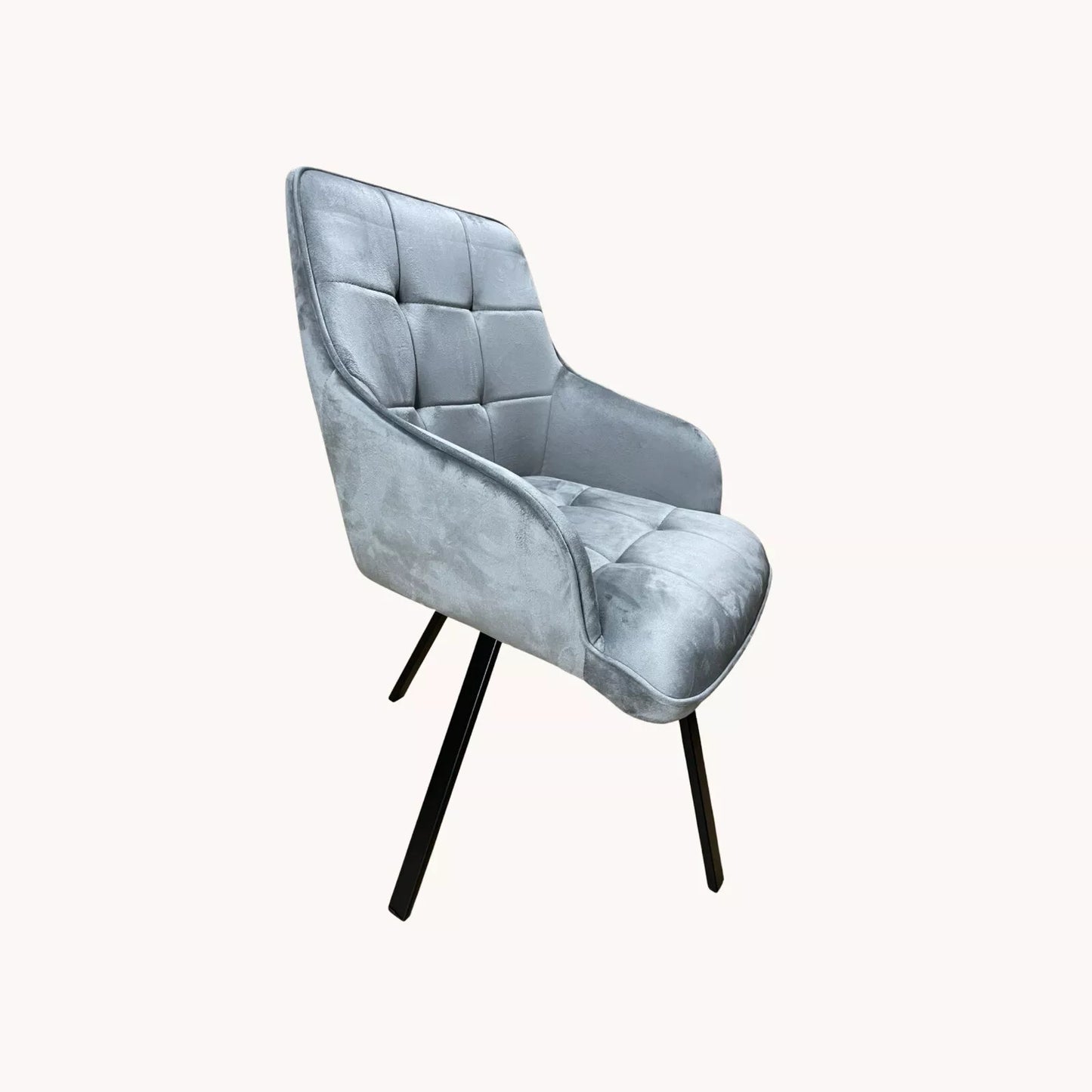 Ava Velvet Dining Chairs – Swivel Upholstered Chairs