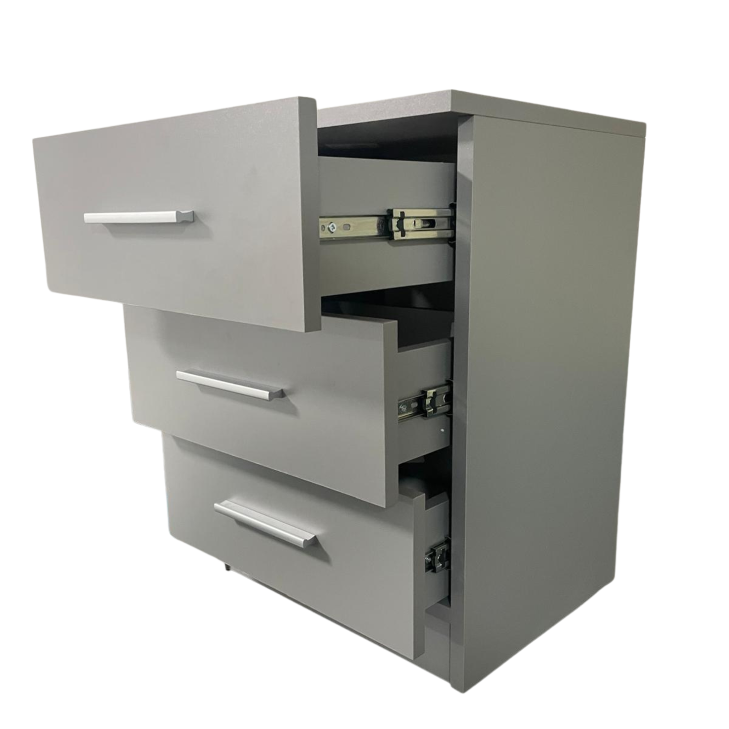 3-Drawer Bedside Table – Modern Nightstand with Storage