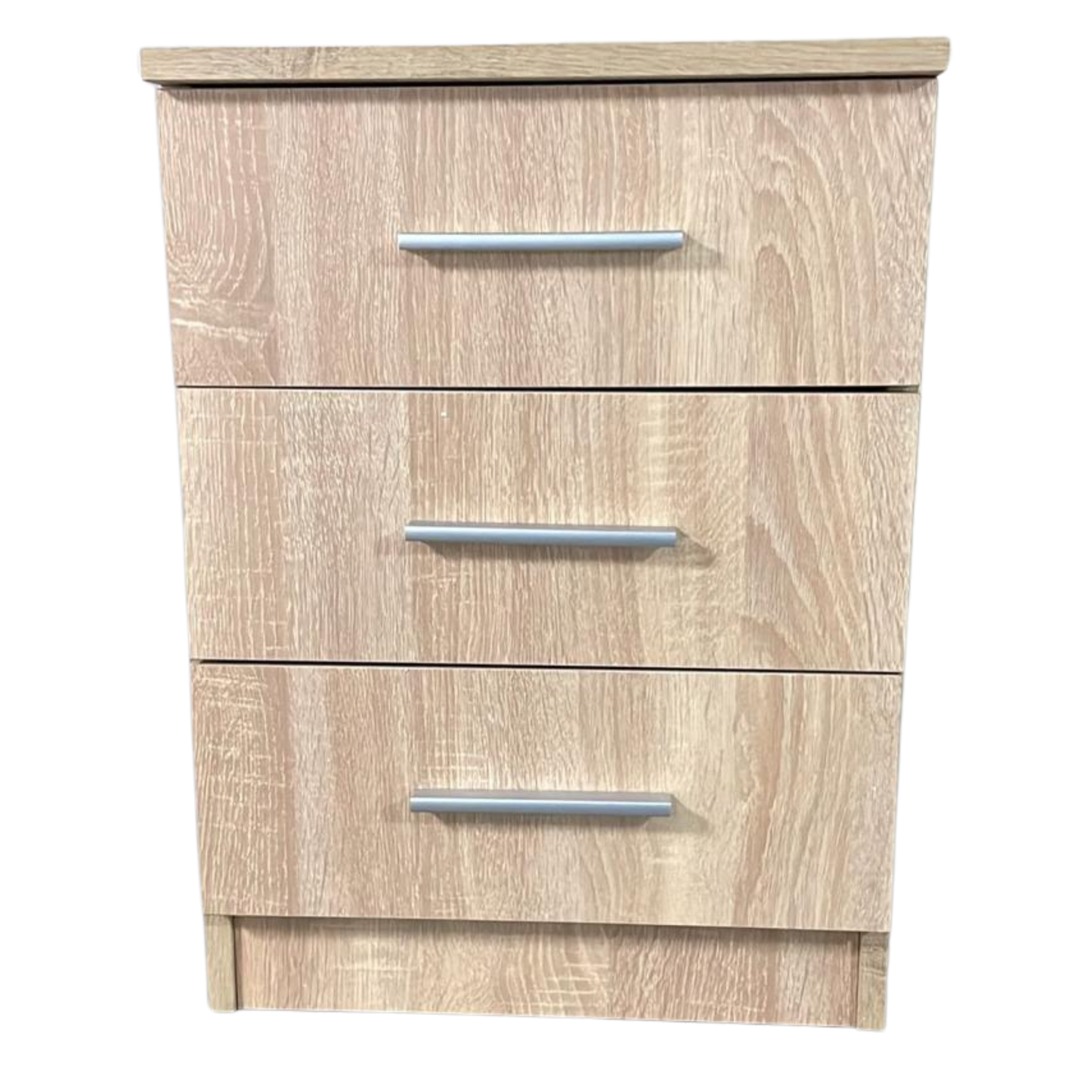 3-Drawer Bedside Table – Modern Nightstand with Storage