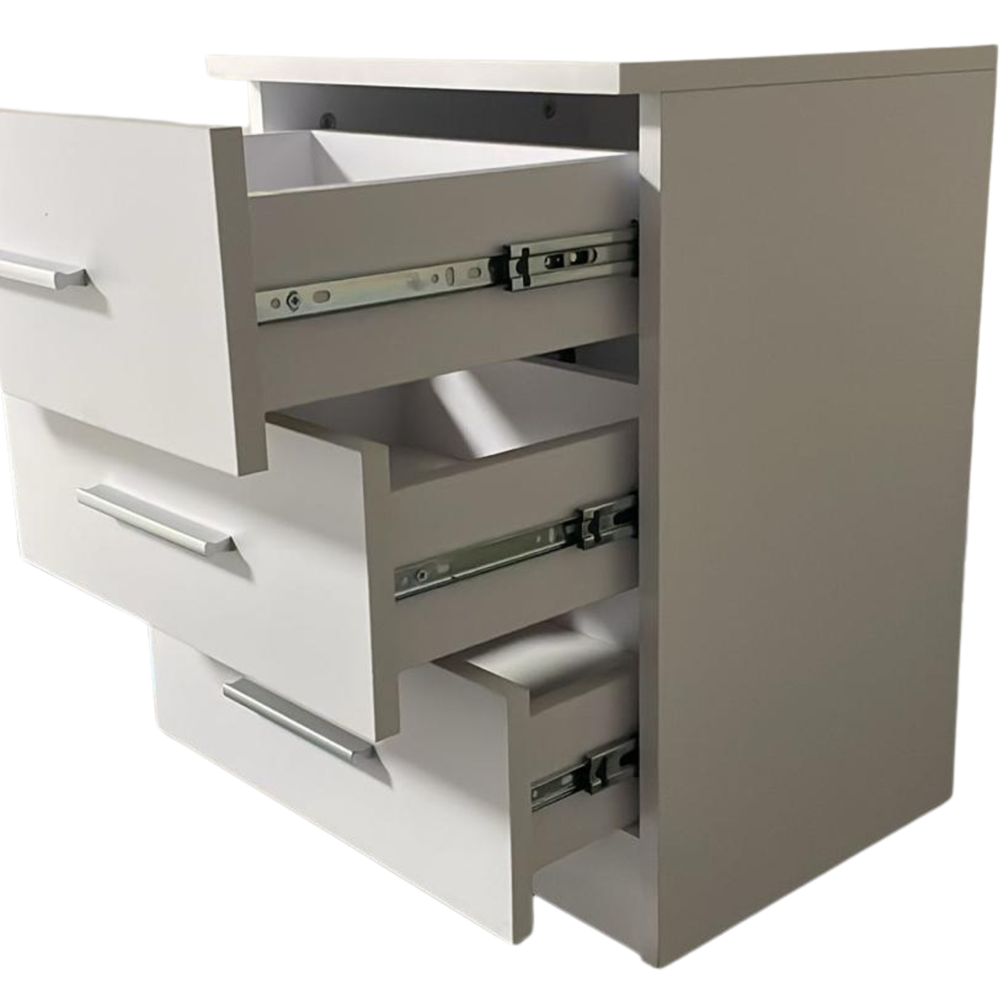 3-Drawer Bedside Table – Modern Nightstand with Storage