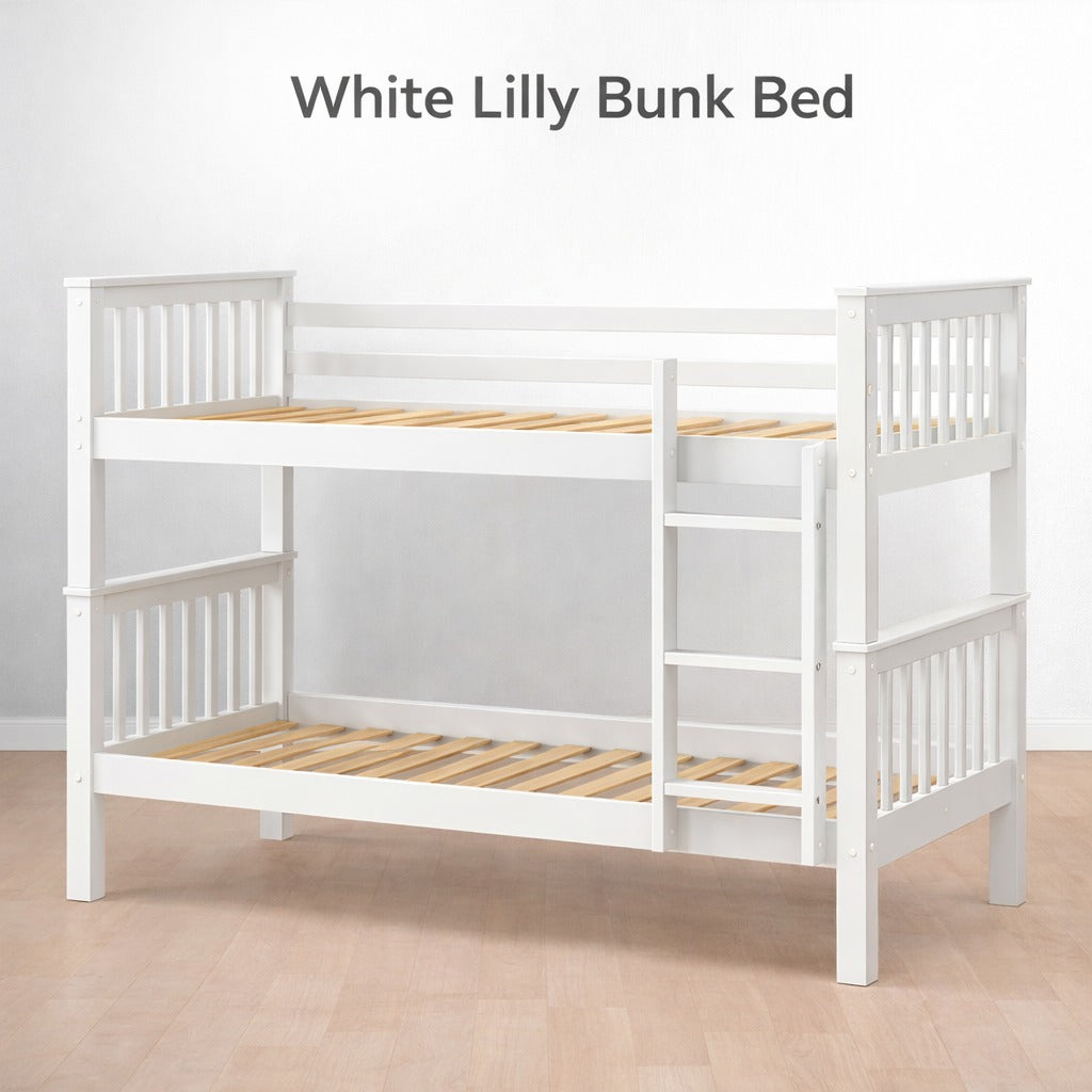 Lily Wooden Bunk Bed with Guest Bed