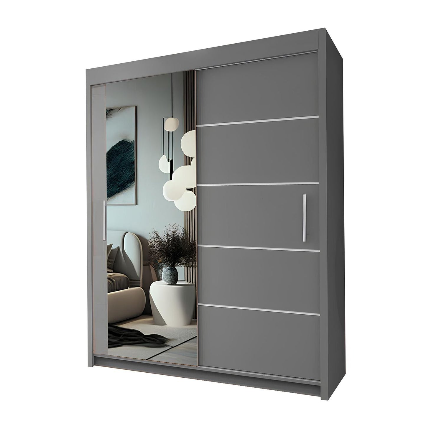 LYON Sliding Door Wardrobe with Mirror