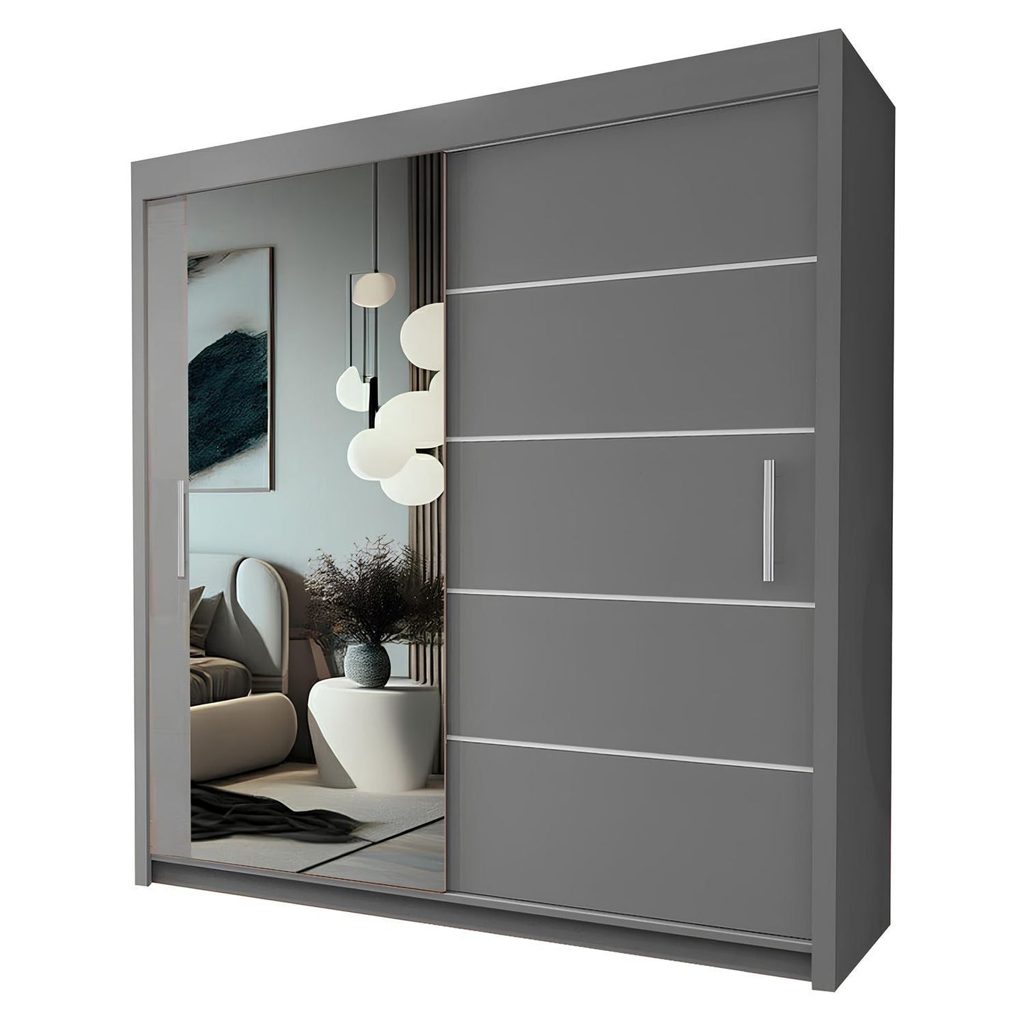LYON Sliding Door Wardrobe with Mirror