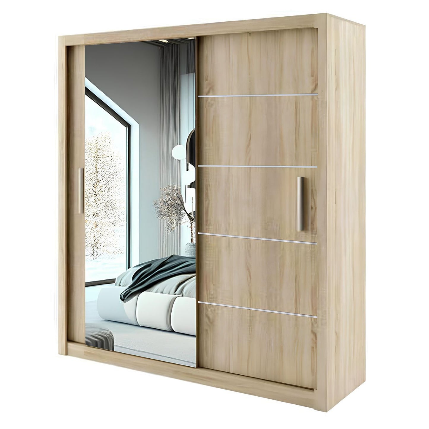 LYON Sliding Door Wardrobe with Mirror