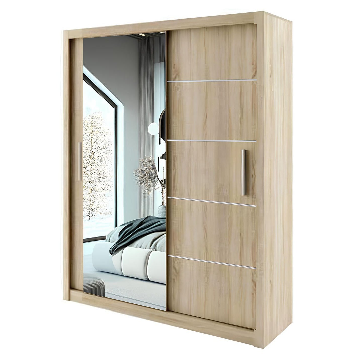 LYON Sliding Door Wardrobe with Mirror