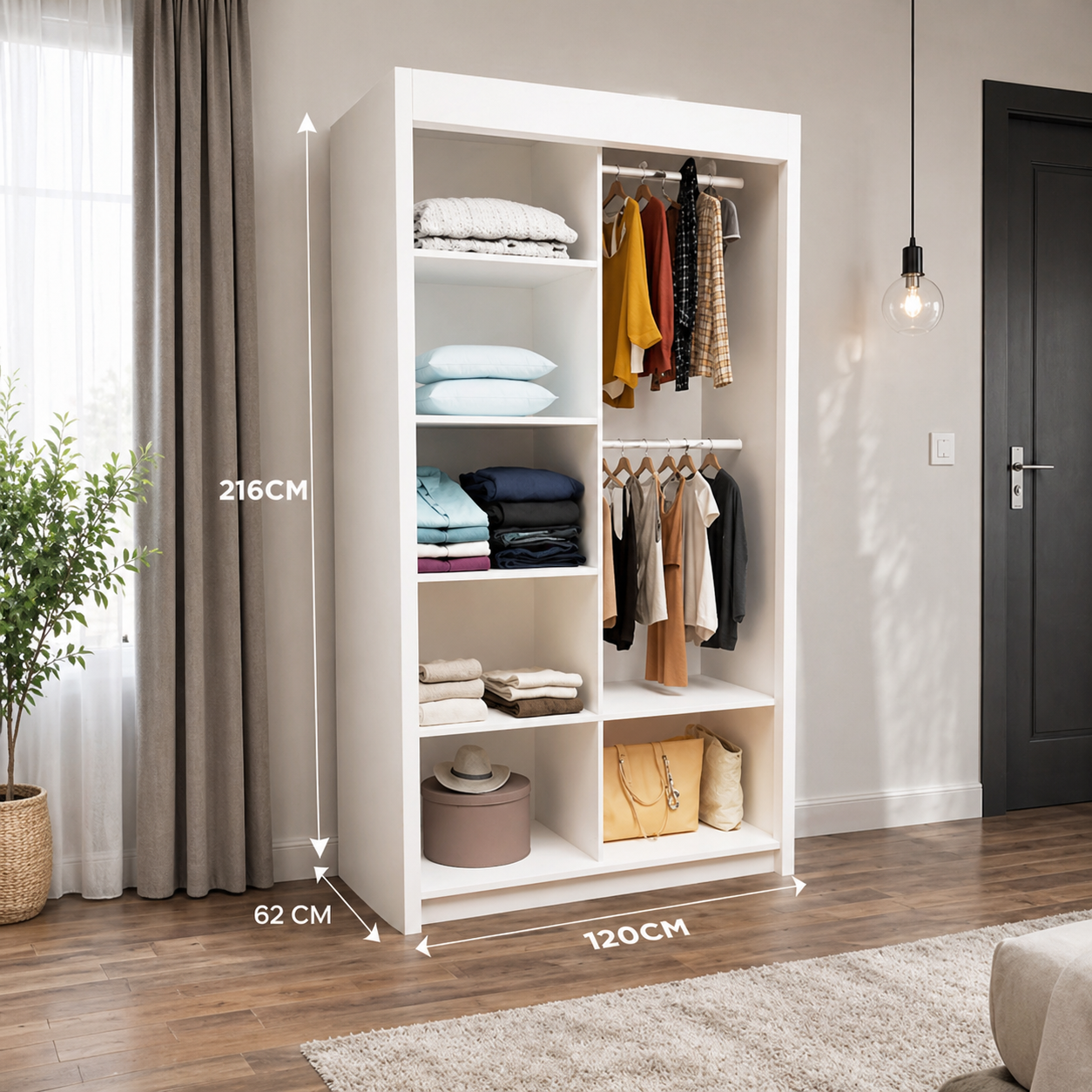 Milan Sliding Door Wardrobe with Mirror