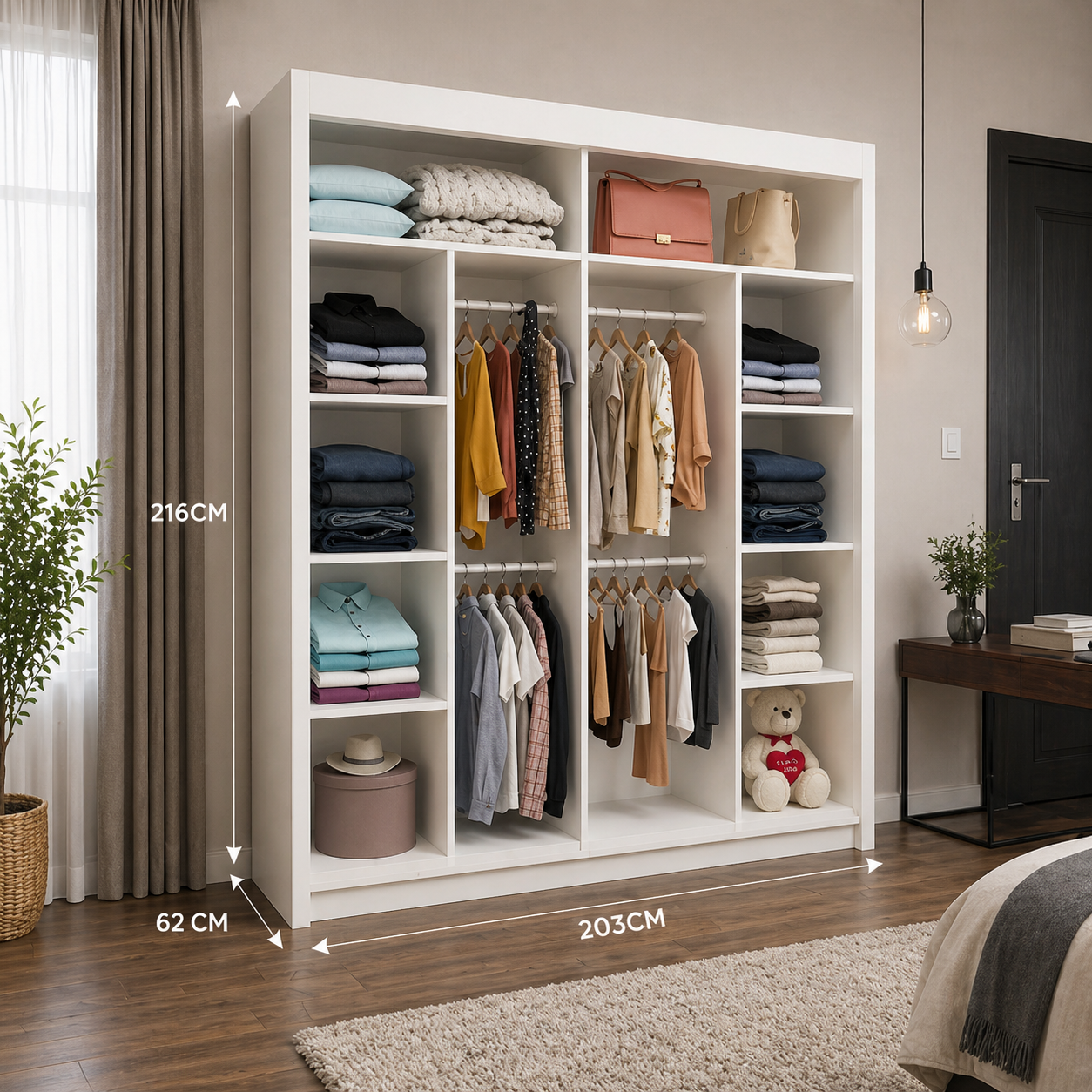 Milan Sliding Door Wardrobe with Mirror