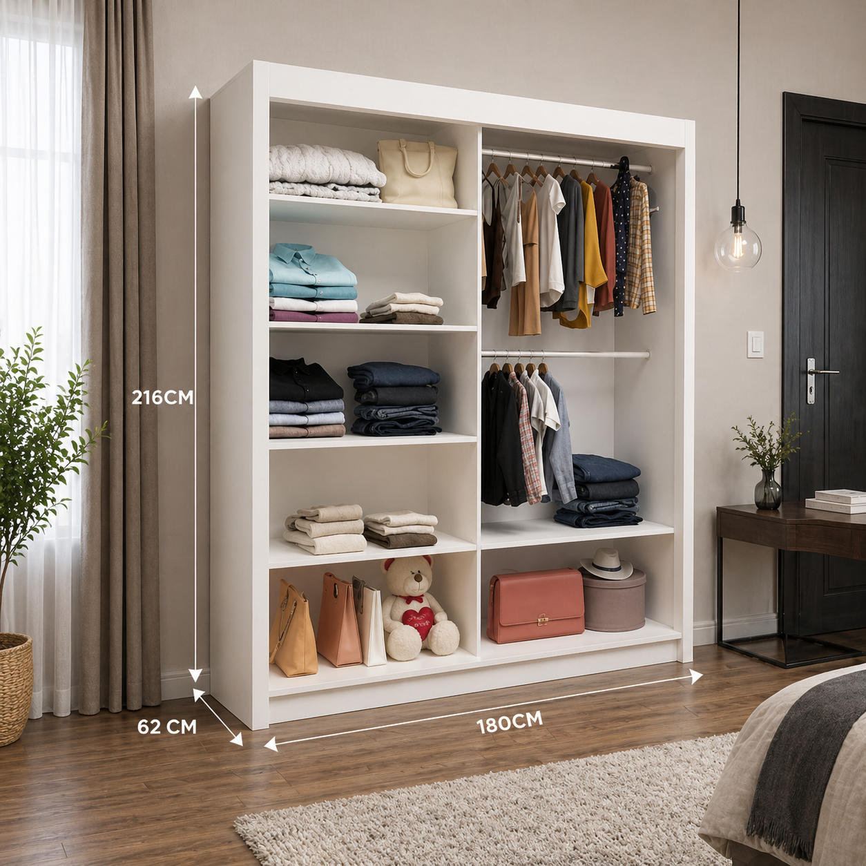 Milan Sliding Door Wardrobe with Mirror
