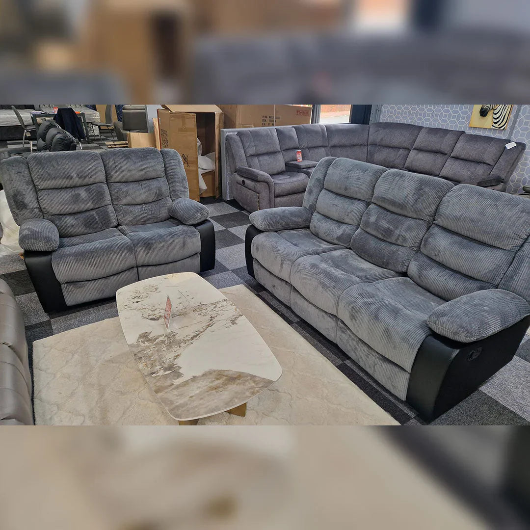 Rio Cord Fabric Recliner 3+2 Seater Sofa – Comfortable Family Seating