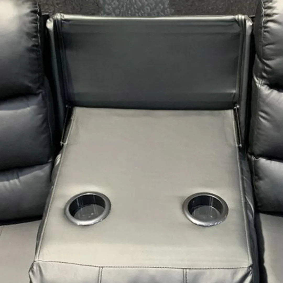 Roma Leather Recliner Sofa with Cup Holders – 3+2 Seater Luxury Sofa for Homes