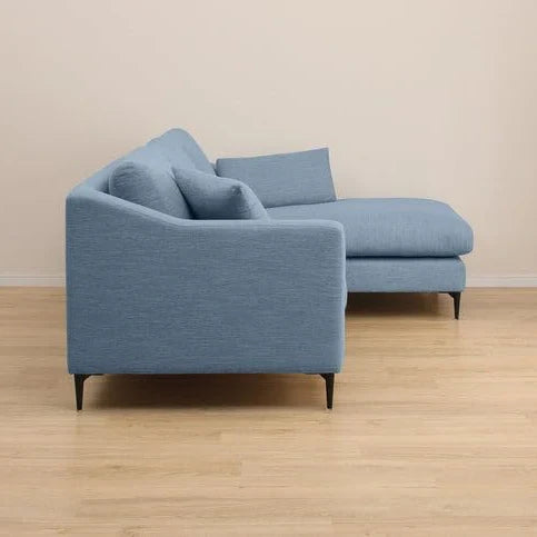 Flora 4 Seater L Shape Fabric Sofa – Stylish & Comfortable Sectional