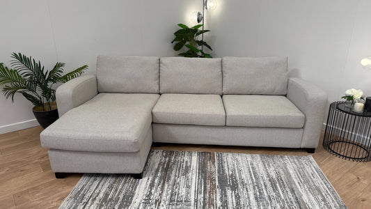 Layla 3 Seater Chaise Fabric Sofa | Heaven Furnishing