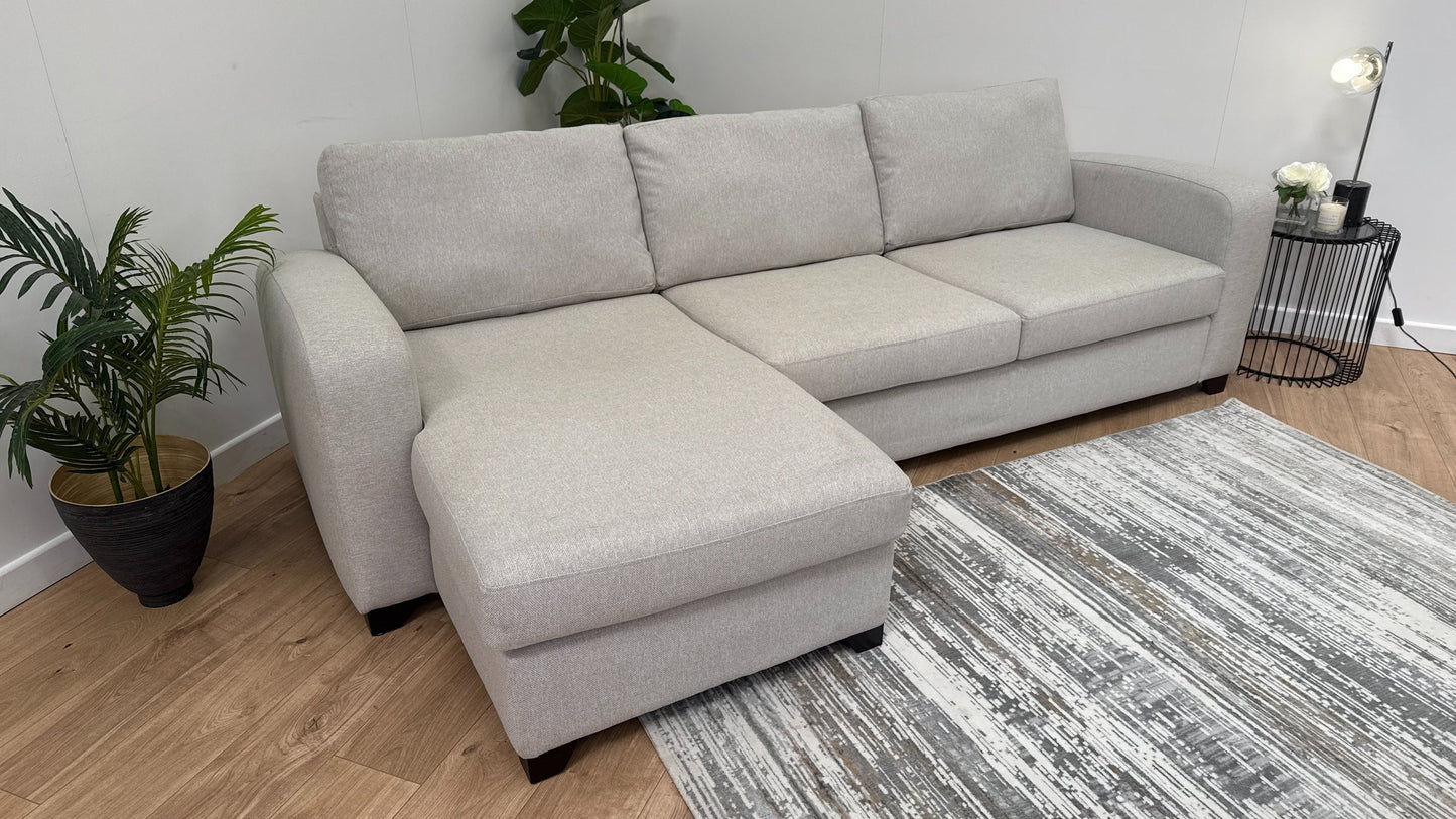 Layla 3 Seater Chaise Fabric Sofa | Heaven Furnishing