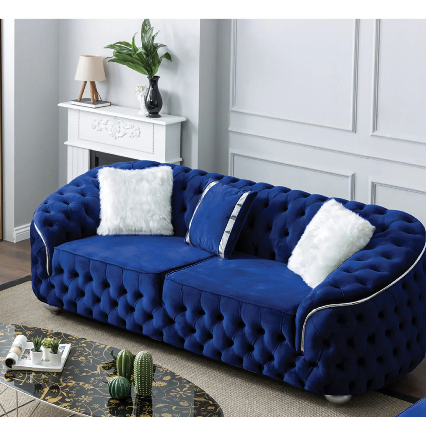 Khalifa Chesterfield 3 Seater Sofa | Heaven Furnishing