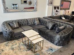 Khalifa Chesterfield 5 Seater Corner Sofa | Heaven Furnishing