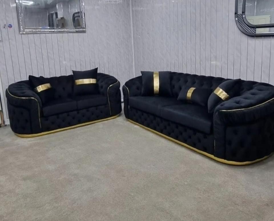 Khalifa Chesterfield 3+2 Seater Sofa Set | Heaven Furnishing