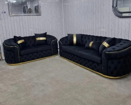 Khalifa Chesterfield 3+2 Seater Sofa Set | Heaven Furnishing