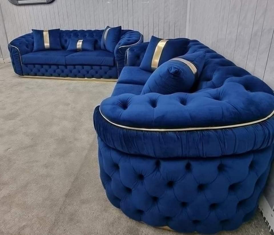 Khalifa Chesterfield 3+2 Seater Sofa Set | Heaven Furnishing